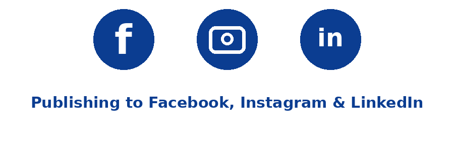 Publishing to Facebook, Instagram and LinkedIn